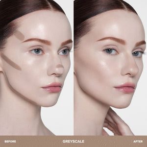 Anastasia Beverly Hills Smooth Blur Contour Stick - Greyscale before and after