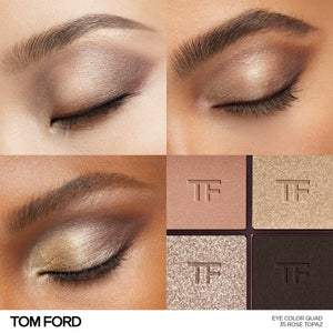 Tom Ford Runway Eye Color Quad - 35 Rose Topaz eye looks and shades