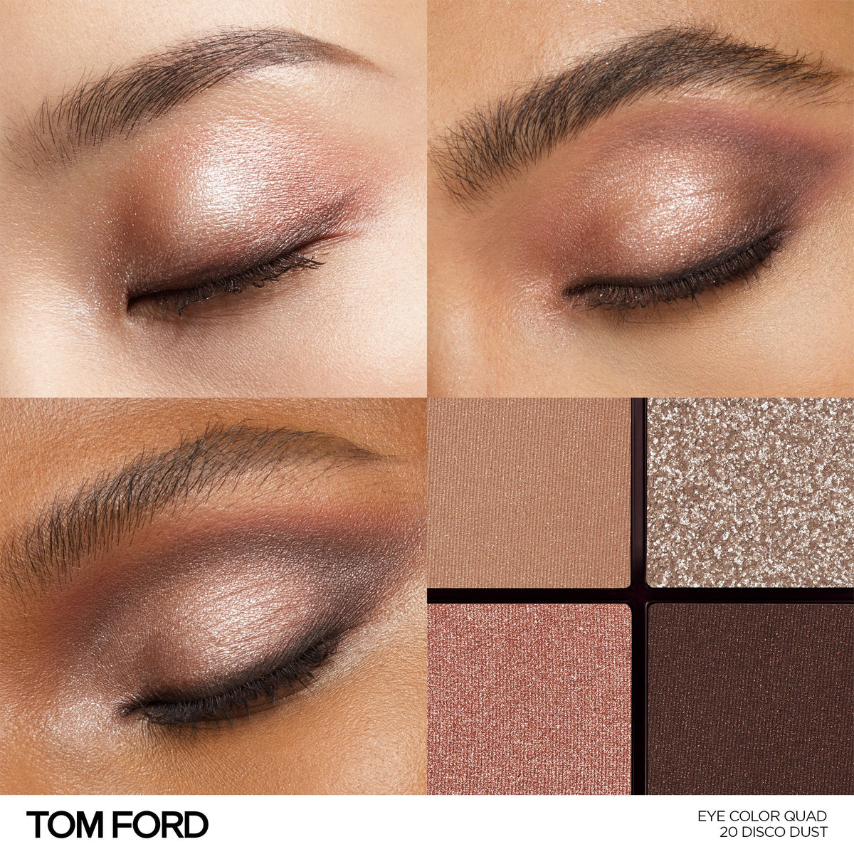 Tom Ford Runway Eye Color Quad - 20 Disco Dust eye looks and shades